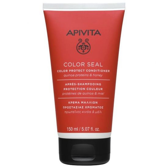 Apivita Color Seal Protect Conditioner Μαλακτική Κρέμα Προστασίας Χρώματος Με Πρωτεΐνες Κινόα & Μέλι, 150ml