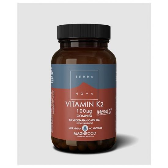 Terranova Vitamin K2 100μg Complex, 50caps