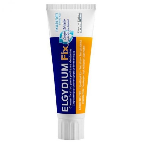 Elgydium Fix Strong Hold Στερεωτική Κρέμα Για Τεχνητές Οδοντοστοιχίες για Πολύ Δυνατό Κράτημα, 45gr