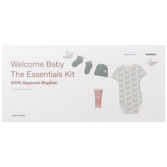 Korres Baby Collection Welcome Baby The Essentials Kit Premium Set με τα Πρώτα Βρεφικά Ρουχαλάκια
