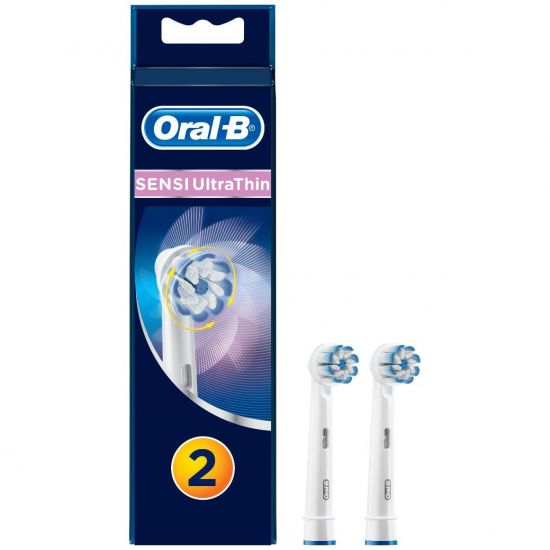 OralB Sensi Ultra Thin Ανταλλακτικά Βουρτσάκια Ηλεκτρικής Οδοντόβουρτσας, 2 τεμ