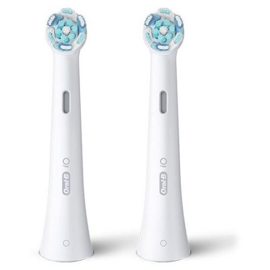 Oral-B iO Ultimate Clean Black Ανταλλακτικές Κεφαλές Ηλεκτρικής Οδοντόβουρτσας για Αποτελεσματικό Καθαρισμό Λευκό Χρώμα, 2τεμ