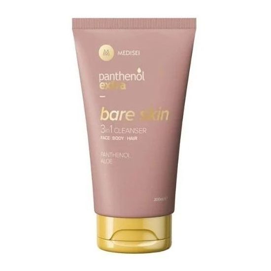 Panthenol Extra Bare Skin 3 in 1 Cleanser Face, Body & Hair, 200ml