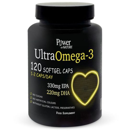 Power Of Nature Ultra Omega 3, 120softgelcaps