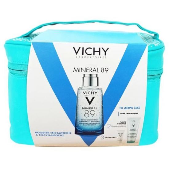 Vichy Promo με Mineral 89, 50ml & Purete Thermal Foaming Cream, 50ml & UVAge Daily, 3ml & ΔΩΡΟ Νεσεσέρ