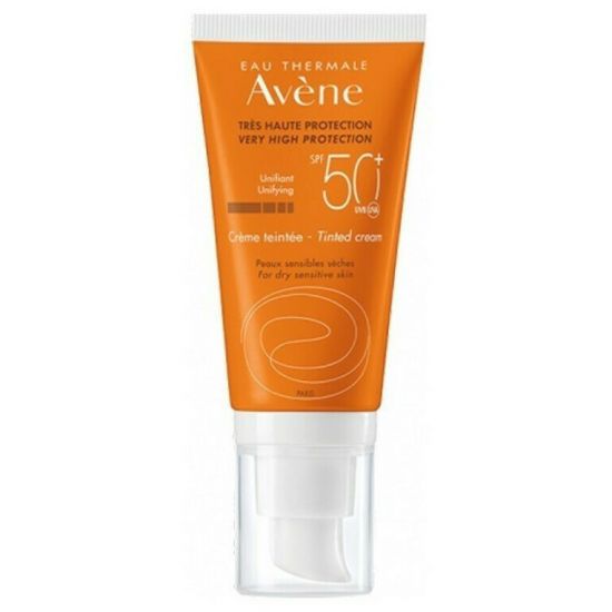 Avene Eau Thermale Cream Teintee SPF50+ Αντιηλιακή Κρέμα Προσώπου με Χρώμα για Ξήρο Ευαίσθητο Δέρμα 50ml