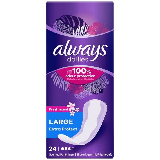 Always Dailies Extra Protect Fresh Scent Large Σερβιετάκια, 24τμχ