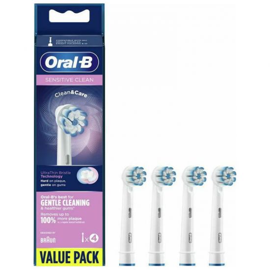 Oral-B Sensi Ultra-Thin Replacement Toothbrush Heads, 4τμχ