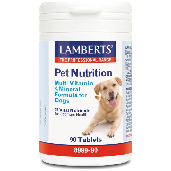 Lamberts Pet Nutrition Multi Vitamin & Mineral Formula, 90tabs