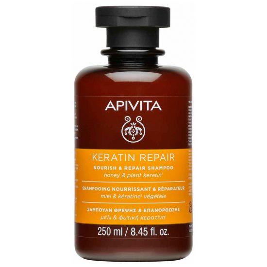 Apivita Keratin Nourish & Repair Shampoo, 250ml