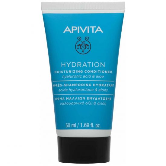 Apivita Mini Hydration Moisturizing Conditioner with Hyaluronic Acid & Aloe, 50ml