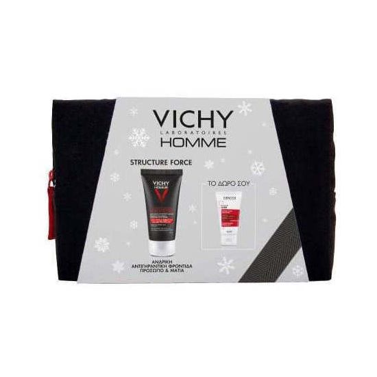 Vichy Promo Homme Structure Force - Ανδρική Αντιγηραντική & Συσφιγκτική Κρέμα Προσώπου, 50ml + Δώρο Vichy Dercos Energising Shampoo AntiΗair Loss - Σαμπουάν Για Τριχόπτωση, 50ml