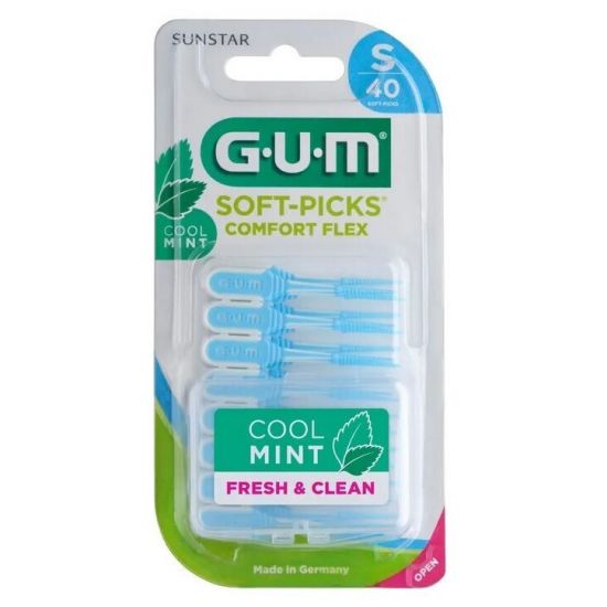 Gum Soft Picks Comfort Flex Cool Mint Small, 40τεμ