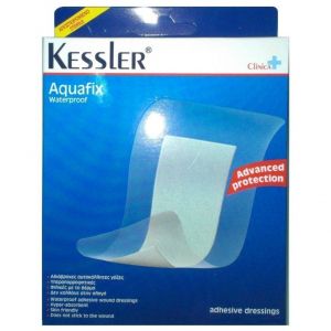 Kessler Aquafix Αδιάβροχες Αυτοκόλλητες Γάζες 8cmx10cm, 5τμχ