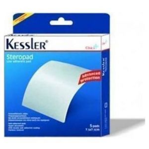 Kessler Steropad 7.5x7.5cm Αποστειρωμένες Αντικολλητικές & Υπεραπορροφητικές Γάζες, 5τμχ