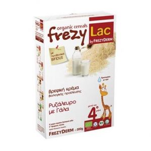 Frezyderm Frezylac Bio Cereal Ρυζάλευρο µε Γάλα 4m+, 200gr