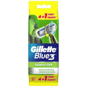 Gillette Blue 3 Sensitive Ξυραφάκια μιας χρήσης, 5 τεμάχια
