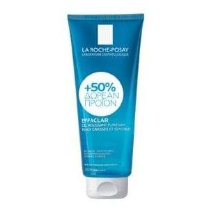 La Roche Posay Effaclar Gel,Τζελ Καθαρισμού για Λιπαρό Ευαίσθητο Δέρμα 300ml + 50% Επιπλέον Προϊόν