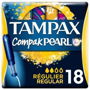 Tampax Pearl Regular Ταμπόν Υψηλής Απορροφητικότητας, 18 τεμάχια