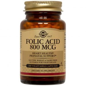 Solgar Folacin (Folic Acid) 800ug, 100tabs
