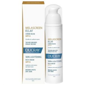 Ducray Melascreen Eclat Creme Legere SPF15 Ενυδατική Κρέμα Λάμψης για Πανάδες-Κηλίδες Κανον/Μεικτές, 40ml