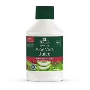 Optima Aloe Vera Juice with Cranberry 100% Φυσικός Χυμός Αλόης, 500 ml