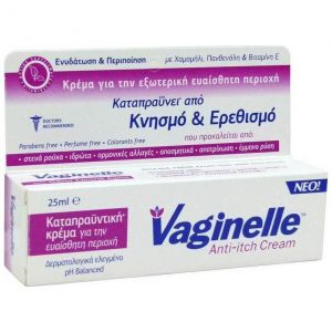 Wellcon Vaginelle Anti Itch Cream Καταπραϋντική Κρέμα για την Ευαίσθητη Περιοχή, 25 ml