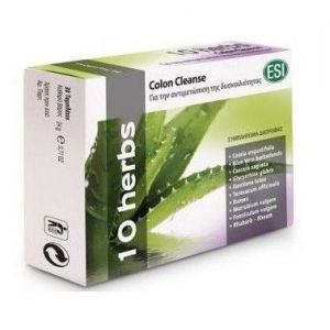 ESI 10 Herbs Colon Cleanse Συμπλήρωμα Διατροφής για Άμεση Αντιμετώπιση της Δυσκοιλιότητας 30 Ταμπλέτες