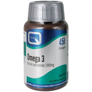 Quest Omega 3 fish oil concentrate 1000mg, 45caps