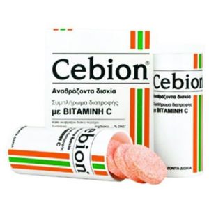 Cebion Αναβράζοντα δισκία με Βιταμίνη C με γεύση Πορτοκάλι, 20eff.tabs
