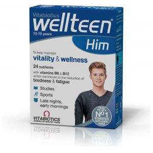 Vitabiotics Wellteen Him Συμπλήρωμα Διατροφής για Εφήβους & Νέους Άντρες 30 Tabs