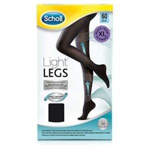 Scholl Light Legs, Καλσόν Διαβαθμισμένης Συμπίεσης 60Den Μαύρο XL