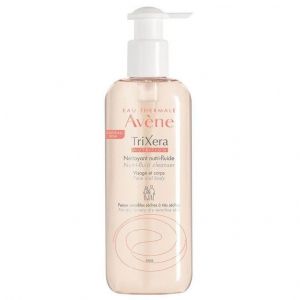 Avene Trixera Nutrition Nettoyant Nutri-Fluide Cleanser, Λεπτόρευστο Καθαριστικό Πρόσωπο/Σώμα Ξηρό/Ευαίσθητο Δέρμα 400ml
