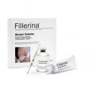 Fillerina Breast Volume Treatment & Cream Δερμοκαλλυντική Αγωγή για αύξηση του όγκου του στήθους (αγωγή & κρέμα), Βαθμός 3, 15 x 3ml & 1 κρέμα, 50ml