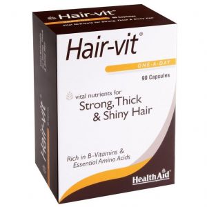 Health Aid Hair-vit, Strong, Thick & Shiny Hair, 90caps