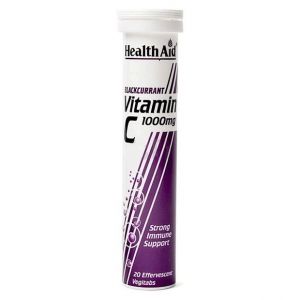 Health Aid Vitamin C με γεύση Φραγκοστάφυλο 1000mg, 20δισκία
