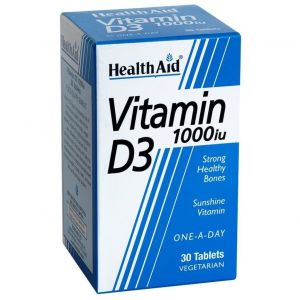 Health Aid Vitamin D3 1000i.u, 30 tabs