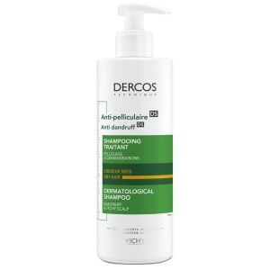 Vichy Dercos Anti Dandruff Shampoo Dry Hair Αντιπυτιριδικό Σαμπουάν για Ξηρά Μαλλιά, 390ml