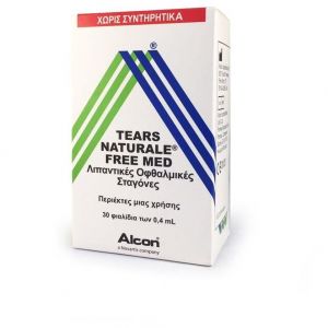 Alcon Tears Naturale Free Med Οφθαλμικές Σταγόνες σε περιέκτες μιας Χρήσης, 30 x 0.4 ml