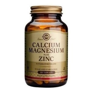 Solgar Calcium Magnesium plus Zinc, 100tabs