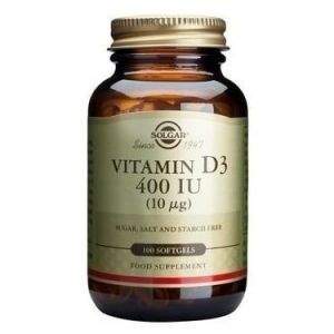 Solgar Vitamin D3 400IU, 100 Softgels
