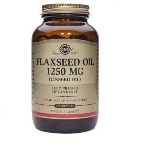 Solgar Flaxseed Oil (Cold Pressed), 1250mg, 100 Softgels