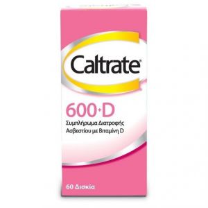 Caltrate Συμπλήρωμα Διατροφής Ασβεστίου με Βιταμίνη D 60 Δισκία