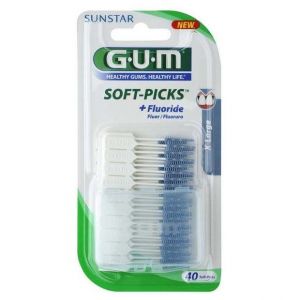 GUM Soft Picks (636), Οδοντιατρικές Οδοντογλυφίδες XL 40τμχ