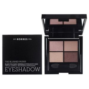 Korres Eyeshadow Quad The Blushed Nudes Παλέτα Σκιών 4 Χρωμάτων 5gr