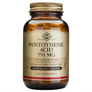 Solgar Pantothenic Acid 550mg- Βιταμίνη Β5, 50caps