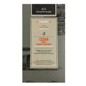 Korres Cedar, Ανδρική Βαφή Μαλλιών Κέδρος 4.0, Γκρι Σκούρο Φυσικό, 40ml