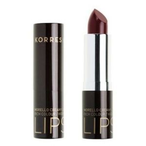Korres Morello Creamy Lipstick No 59 Κόκκινο της Βουργουνδίας, Σταθερό-Λαμπερό Αποτέλεσμα, 3,5gr