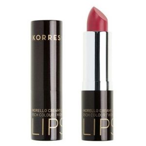 Korres Morello Creamy Lipstick No 15 Γλυκό Ροζ, Σταθερό-Λαμπερό Αποτέλεσμα, 3,5gr