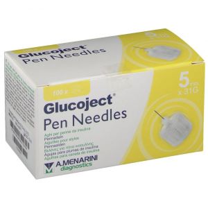 Menarini Glucoject Pen Needles 5mm 31G, 100τμχ